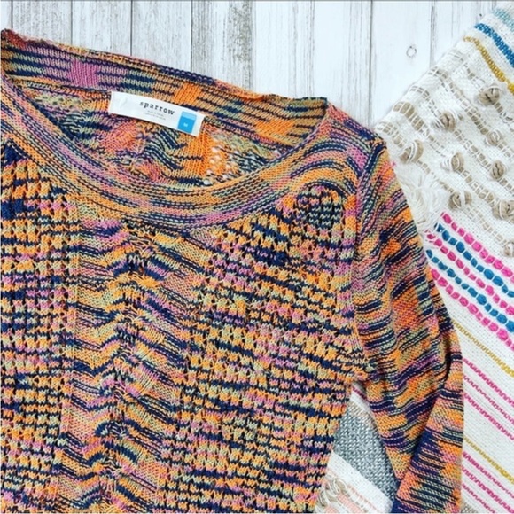 Sparrow Marled Multicolor Knit Sweater - Picture 2 of 6